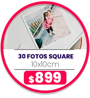 30 fotos Square 10x10 a $899