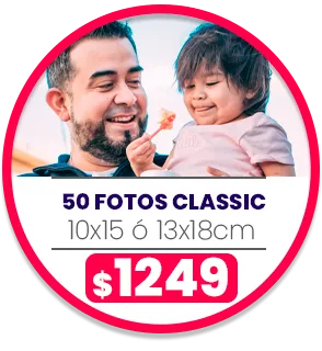 50 fotos de 10x15 o 13x18 a $1249