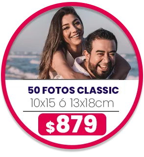 50 fotos de 10x15 o 13x18 a $879