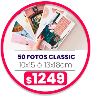50 fotos de 10x15 o 13x18 a $1249