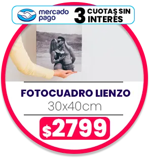FotoCuadro de lienzo 30x40 a $2799 FotoCuadro de lienzo 30x40 a $2799