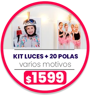 Kit Luces + 20 Polas a $1599