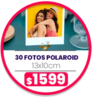 30 fotos Polaroid 10x13 a $1599