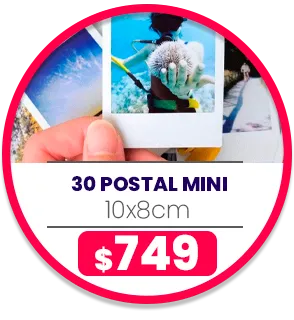 30 fotos Postal Mini 10x8 a $749 30 fotos Postal Mini 10x8 a $749