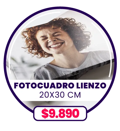 Fotocuadro de Lienzo 20x30 a $9.890